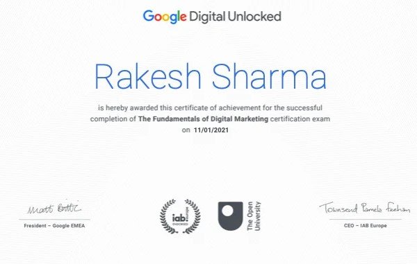 certificate rakesh w3axis digital marketing e1695366984396